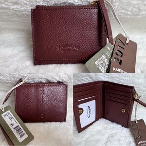 American Leather Co. Cleveland RFID Bifold Wallet NWT $75